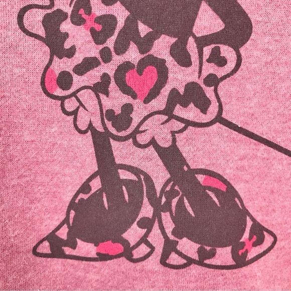 Disney Resort Tokyo Mauve Pink Minnie Mouse Graphic Pullover Sweatshirt - Picture 6 of 14